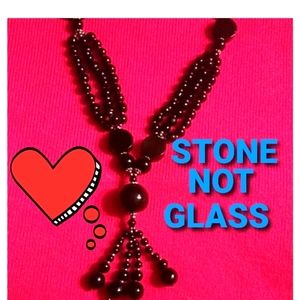 Gorgeous black stone necklace